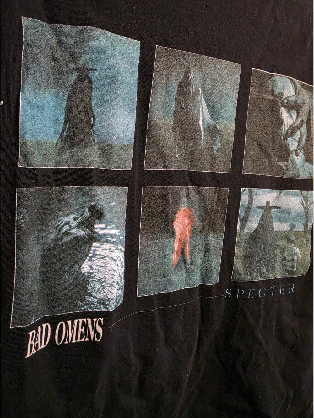 Bad Omens "Specter" Album Graphic Band Tee, Black, Size S